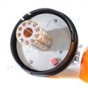 Gyrophare 40 led 8W orange sur mât flexible ECE R65 12V 24V