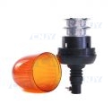 Gyrophare led 16W obus orange sur mât flexible ECE R65 12V 24V