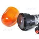 Gyrophare led orange 16W obus magnétique ECE R65 12v 24v 