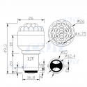 AMPOULE BAY15D 19 LED BLANC TYPE P21/5W 1157 12V