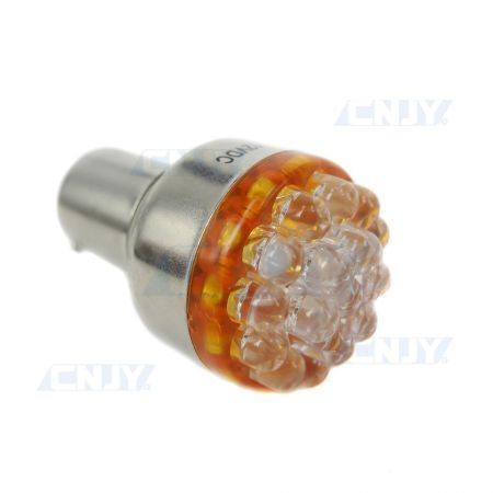 Ampoules BA15S LED P21W Orange 1156 33 smd Feux veilleuse clignotants 12V  Auto