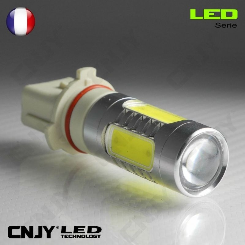 1 AMPOULE LED P13W 11W HLU+CREE LENTICULAIRE 9009 5502 P13 PSX26W 12V POUR FEUX DE JOUR & PHARE ANTI BROUILLARD