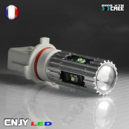 1 AMPOULE LED P13W 25W CREE LENTICULAIRE 9009 5502 P13 PSX26W 12V POUR FEUX DE JOUR & PHARE ANTI BROUILLARD