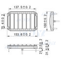 Feu périmétrique clignotant à led FALCON® Haute Intensité 12/24V
