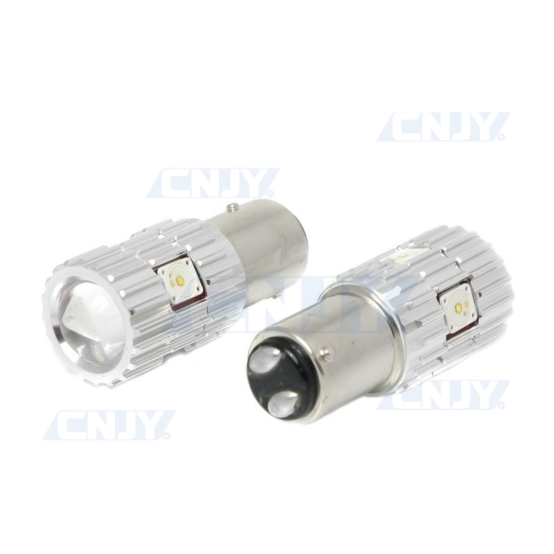 BAY15D Paire ampoules flash LED pour feux de stop et veilleuse de voiture