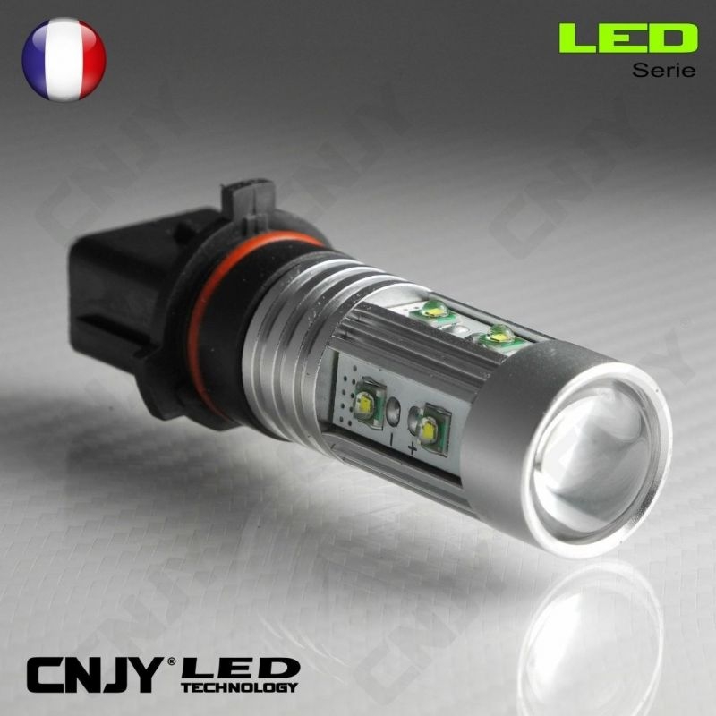 1 AMPOULE LED P13W 50W CREE LENTICULAIRE 9009 5502 P13 PSX26W 12V POUR FEUX DE JOUR & PHARE ANTI BROUILLARD