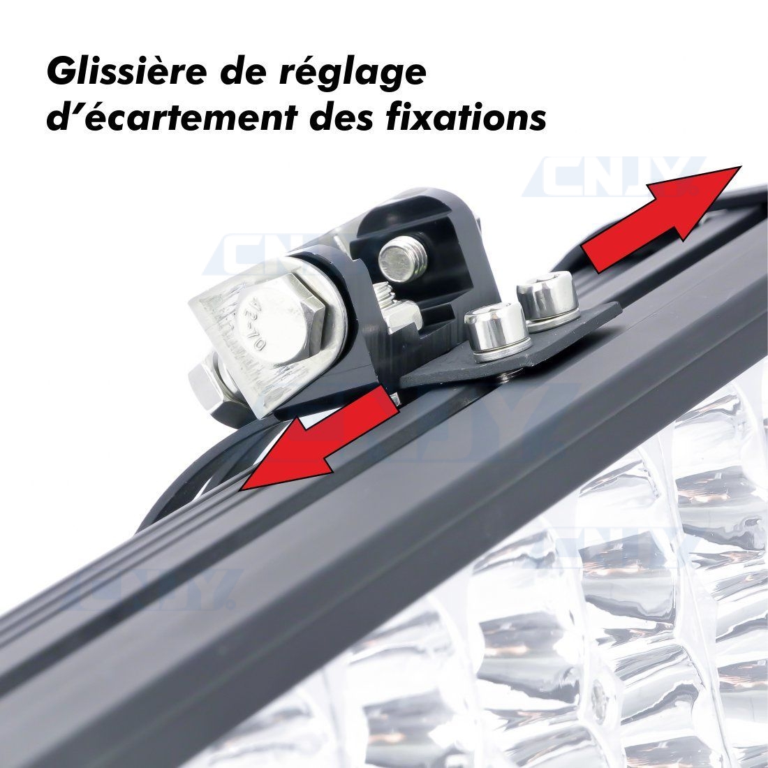 Phare longue portée et position à led GZER®JUMBO XXL 64W 12V 24V. SPOT POUR  AUTO MOTO 4X4 CAMION