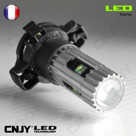 1 AMPOULE LED PY24W 25W CREE LENTICULAIRE PGU20-4 5200 12190 12V POUR FEUX DE JOUR & PHARE ANTI BROUILLARD