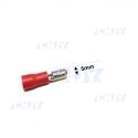 Lot de 2 cosses isolées à sertir rondes 5mm pour câble de 2.5mm² à 4mm²