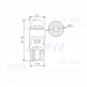 Ampoule led T10 W5W Cree auto camion 12V 24V 