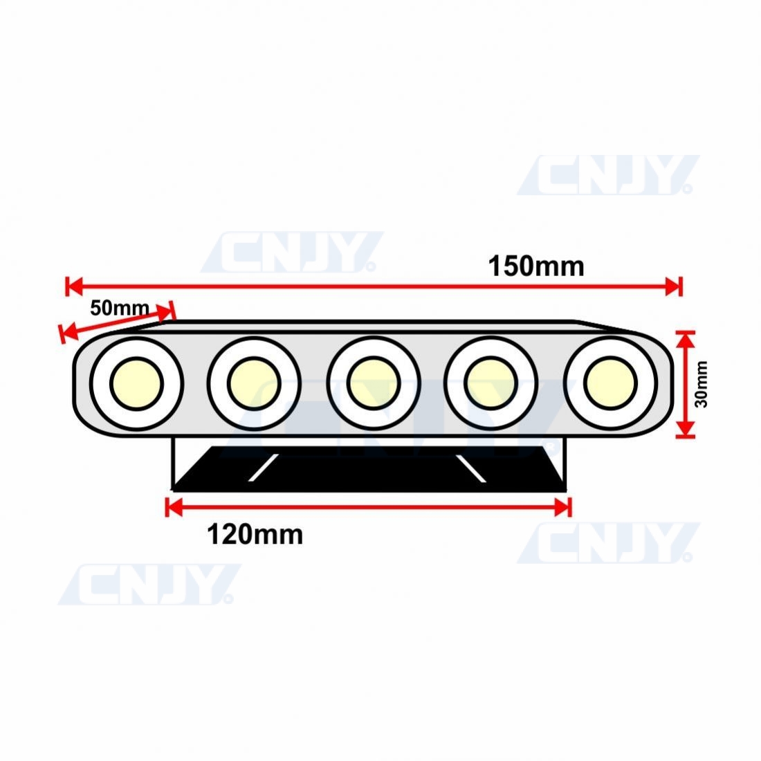 Feu à éclat led Flash strobo fixe auto moto