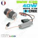 KIT ANGELEYES LED BMW E39 40W CREE XTB LED MARKER H10 BLANC HAUTE PUISSANCE