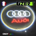 LED GZER CNJY PROJECTEUR LAZER ECLAIRAGE BAS PORTE PORTIERE LOGO MARQUE AUTO 