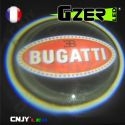 LED GZER CNJY PROJECTEUR LAZER ECLAIRAGE BAS PORTE PORTIERE LOGO MARQUE AUTO 