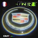 LED GZER CNJY PROJECTEUR LAZER ECLAIRAGE BAS PORTE PORTIERE LOGO MARQUE AUTO 