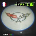 LED GZER CNJY PROJECTEUR LAZER ECLAIRAGE BAS PORTE PORTIERE LOGO MARQUE AUTO 