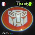 LED GZER CNJY PROJECTEUR LAZER ECLAIRAGE BAS PORTE PORTIERE LOGO MARQUE AUTO 