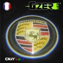 LED GZER CNJY PROJECTEUR LAZER ECLAIRAGE BAS PORTE PORTIERE LOGO MARQUE AUTO 