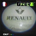 LED GZER CNJY PROJECTEUR LAZER ECLAIRAGE BAS PORTE PORTIERE LOGO MARQUE AUTO 