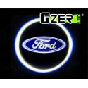 LED GZER CNJY PROJECTEUR LAZER ECLAIRAGE BAS PORTE PORTIERE LOGO MARQUE AUTO 