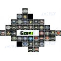 LED GZER CNJY PROJECTEUR LAZER ECLAIRAGE BAS PORTE PORTIERE LOGO MARQUE AUTO 