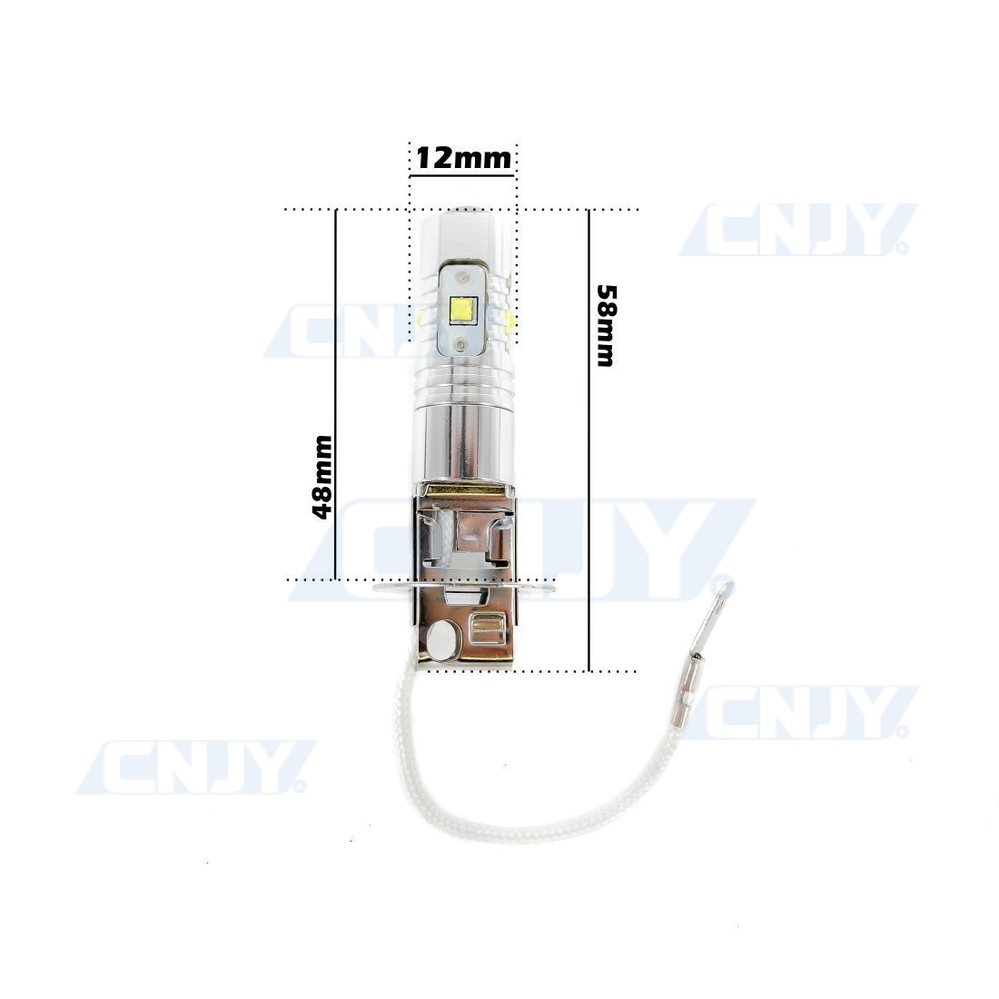 AMPOULE LED H3 25W CREE 12V 24V POUR FEUX DE JOUR & PHARE ANTI BROUILLARD  LONGUE PORTEE AUTO CAMION