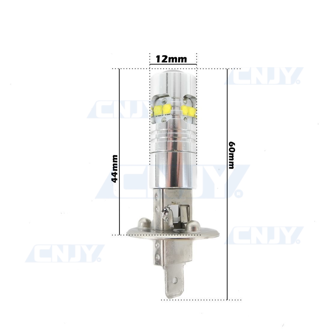 Ampoule LED Moto/voiture 60W 4000Lm – Phare Antibrouillard Blanc/jaune, Large Compatibilité 12-18V