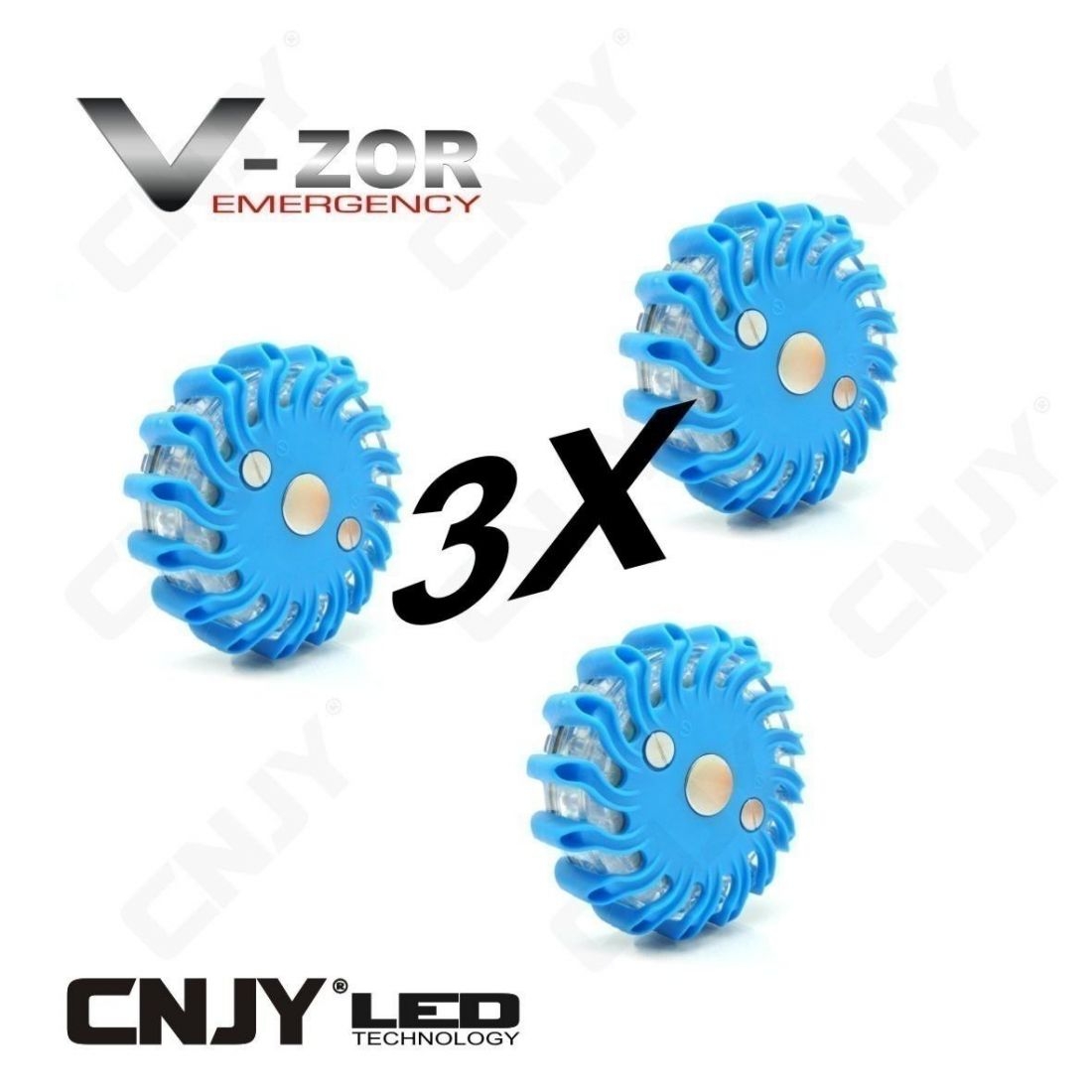 Gyrophare LED B Baosity 220V - Vert - Balise Signalisation Urgence Voiture