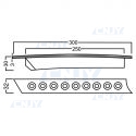 Kit de 2 feux de jour diurne LED-R9® courbé 12V