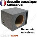 ROULEAU DE MOQUETTE ACOUSTIQUE ADHESIVE ANTHRACITE