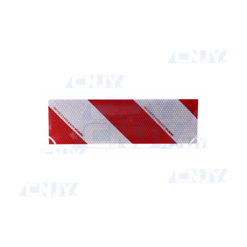 1M x 141mm BANDE DE SIGNALISATION ADHESIVE MARQUAGE SECURITE ROUGE/BLANC ORALITE DROITE