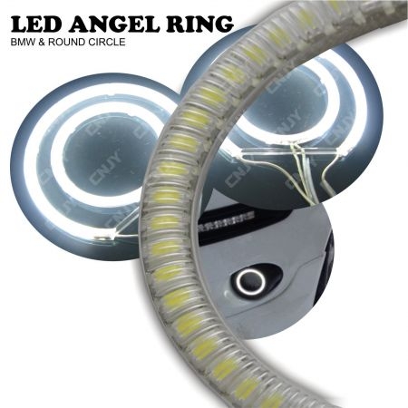 Kit de 2 cercles lumineux CNJY® Angel Eyes universel et adhésif 12V. 