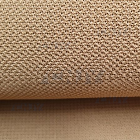 Rouleau de tissu ciel de toit et pavillon avec mousse nid d'abeille - beige