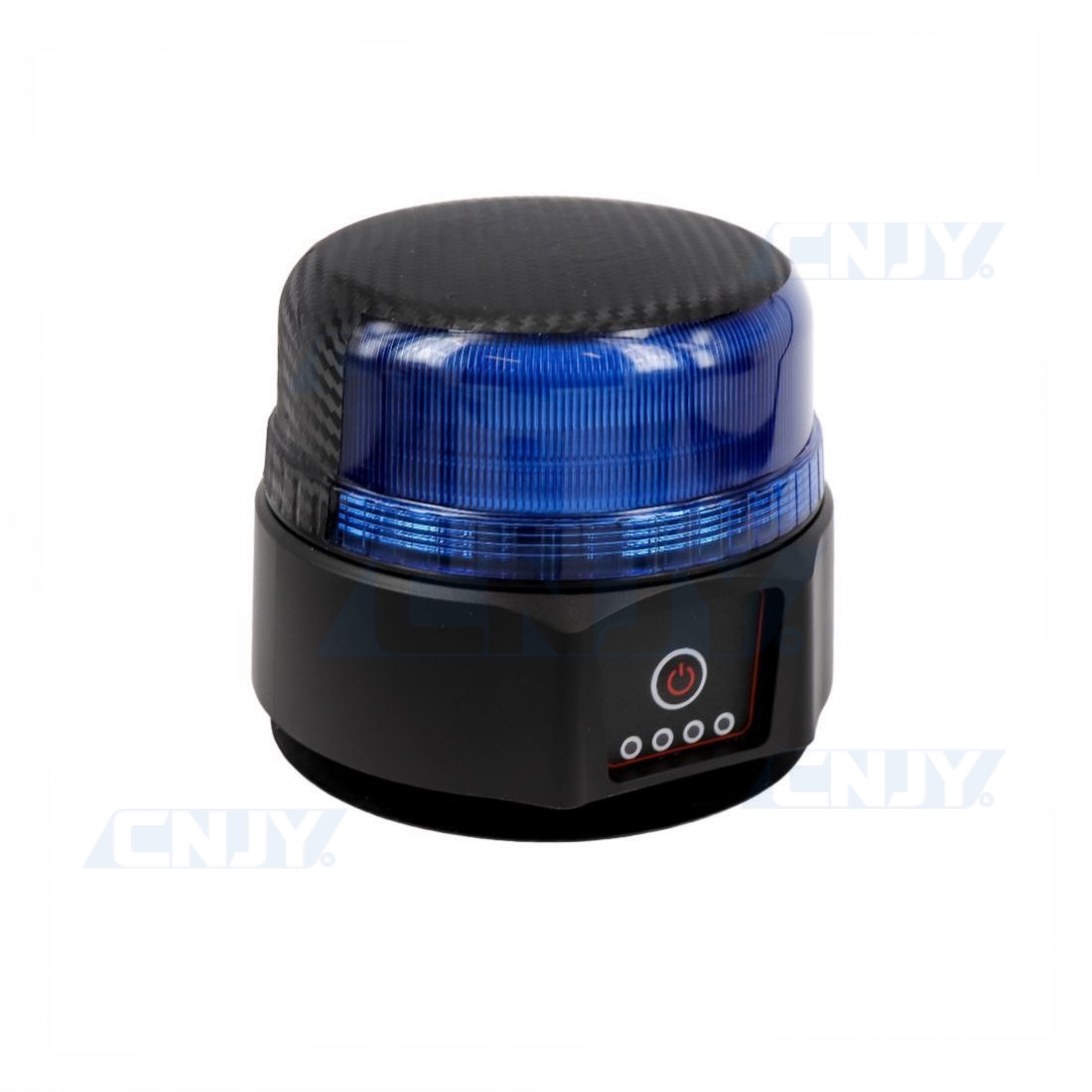 Gyrophare led bleu avec obturateur anti retour habitacle pour pare brise  sans fil ECE R65