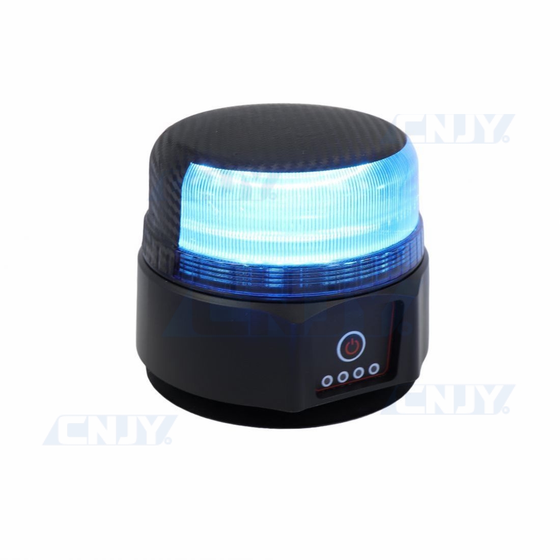 GYROPHARE BLEU SATELIGHT A HAMPE FLEXIBLE A LED 12 A 24 V HOMOLOGUE R65