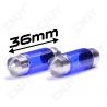 2 AMPOULE POLAR XENON C5W 36~37mm PLASMA WHITE 5000-6000K ECLAIRAGE DE PLAQUE PLAFONNIER