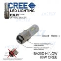 AMPOULE LED MOTO BA20D CREE 80W HI/LOW - Haut de gamme