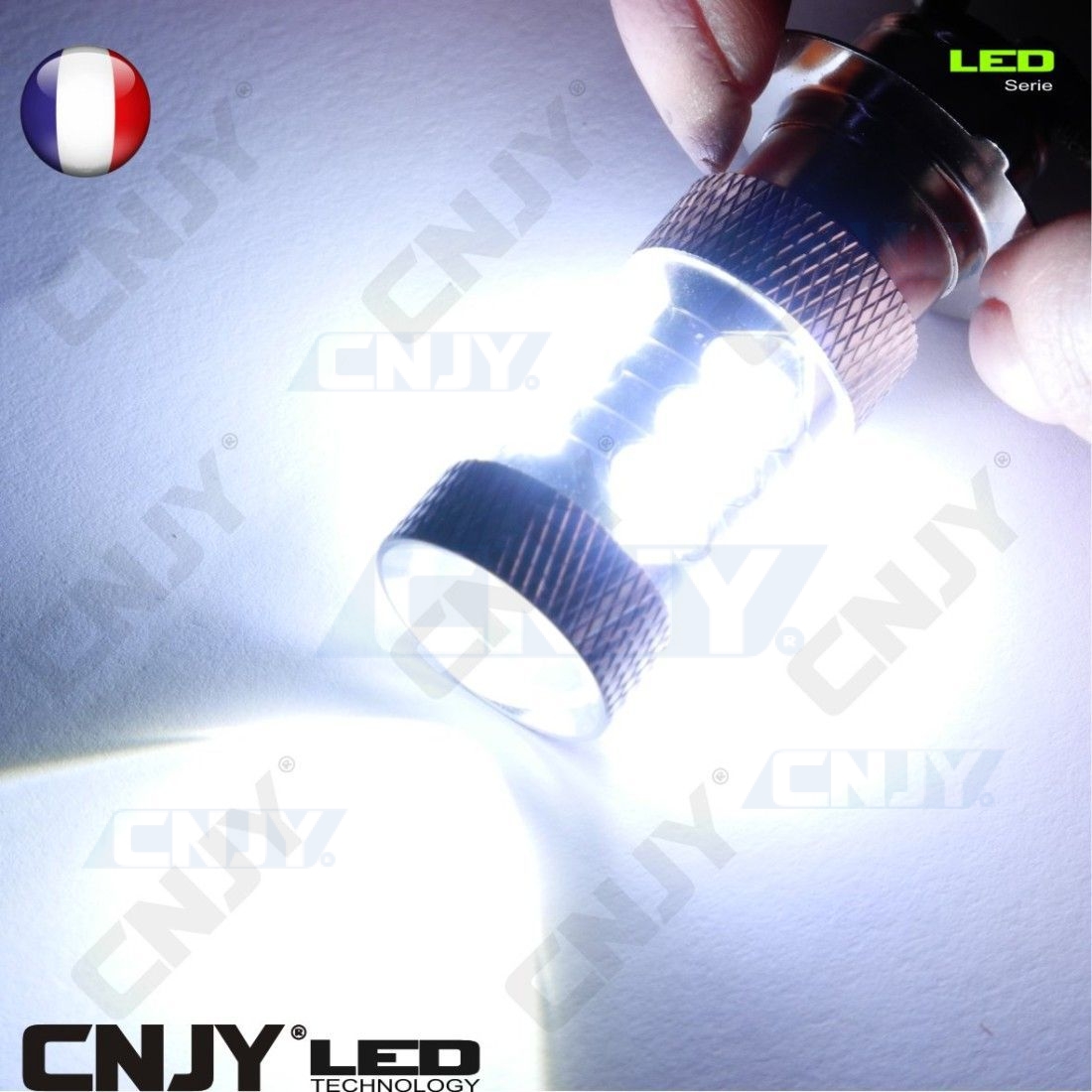 Ampoule à LED BA20D Code / Phare pour Moto Quad Scooter ou SSV