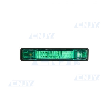 Feu de gabarit, voyant lumineux et de position, barrette à led vert 10cm