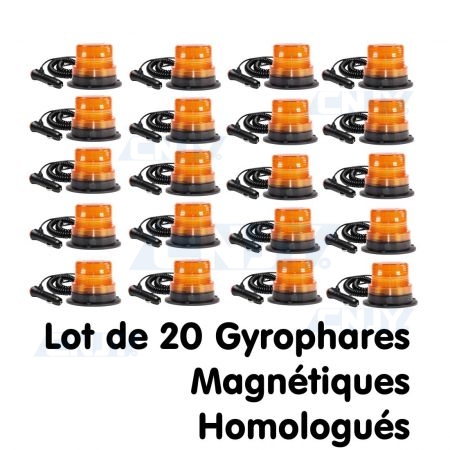 Gyrophare led orange magnétique R65