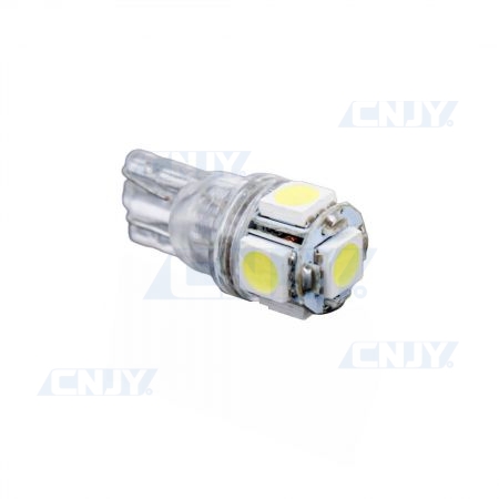 AMPOULE LED BLANC W5W T10 PUISSANTE 12V 360° SMD