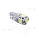 AMPOULE LED BLANC W5W T10 PUISSANTE 12V 360° SMD
