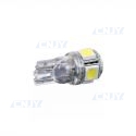 AMPOULE LED BLANC W5W T10 PUISSANTE 12V 360° SMD