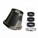 FILTRE A AIR KIT D ADMISSION DIRECT SPORT UNIVERSEL CONE AIR 4 LOOK CARBONE