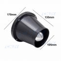 FILTRE A AIR KIT D ADMISSION DIRECT SPORT UNIVERSEL CONE AIR 4 LOOK CARBONE
