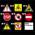 Projecteur de pictogramme pour chariot ｜Marquage de sécurité avec logo