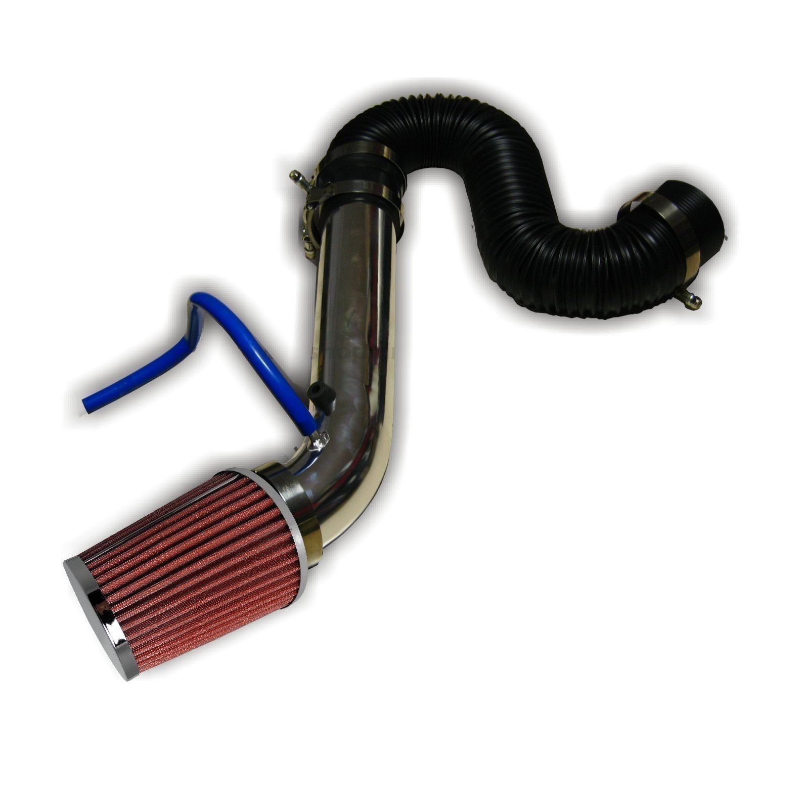 Kit Admission Air Froid – Tuyau 76mm + Filtre Sport Bleu – Pour Moteur Performance – Compatible Plupart Véhicules