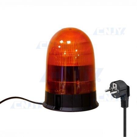 Gyrophare feu led orange 48W 220V AC - ISO