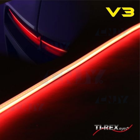 2 Bandeaux led TiREX-V3® Stop Rouge look feux Macan 12V