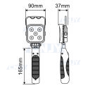Lampe torche d'urgence à LED 15 W, lampe de travail portable rechargeable